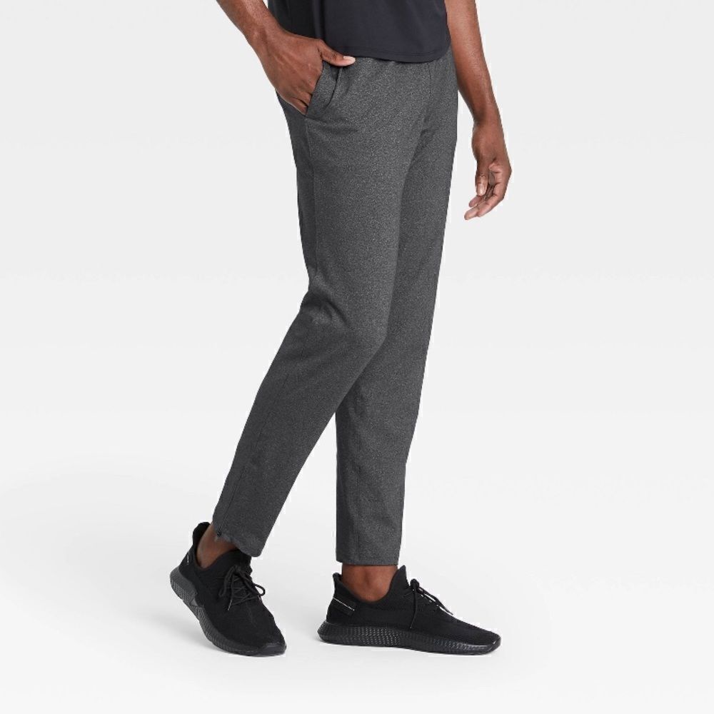 Men’s all in motion Quick Dry Jogger Gray Size XL Drawstrings Ankle Zippers NWT